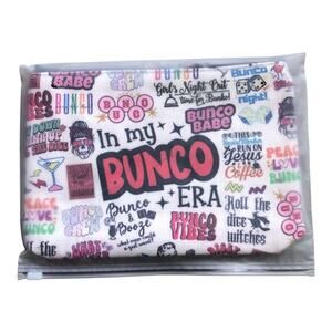 GJTIM Bunco Player Multi-Functional Bunco Make Up Bag Zip Pouch Hostess Gift